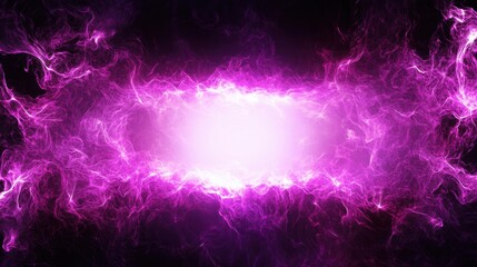 Poster - Vibrant neon purple border encasing a bright white core, creating a striking visual contrast and modern aesthetic appeal.