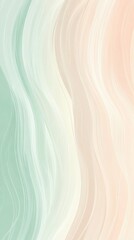 Wall Mural - A green and white striped background with a pink and white stripe. The stripes are wavy and the background is light green
