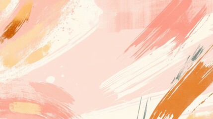 Poster - Abstract Artistic Background in Soft Shades of Pink and Orange