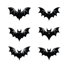 Sticker - set of halloween bats