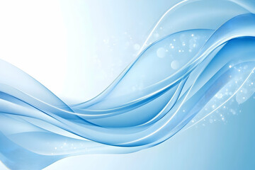 Wall Mural - abstract blue background with sleek, shiny lines flowing diagonally, leaving ample space for text, c