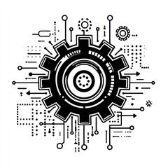 Poster - Abstract Gear Technological System Network Design