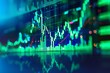 © Hassan - A dynamic bull market stock price chart in vibrant green and blue hues, showcasing upward trends and market optimism.