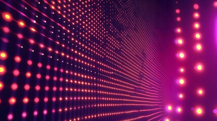Poster - Dynamic light patterns digital space visual art futuristic environment abstract viewpoint motion concept