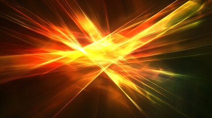Poster - Dynamic light burst abstract design motion graphics digital art vibrant colors high contrast