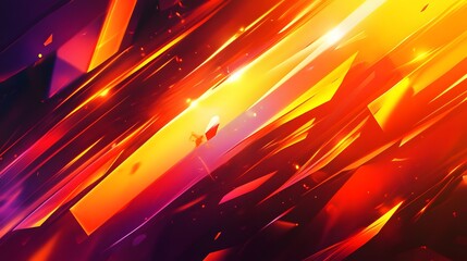 Poster - Dynamic light refraction abstract digital space graphic design vibrant color spectrum energetic composition
