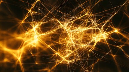 Poster - Dynamic light patterns abstract art digital design creative environment close-up view energy concept