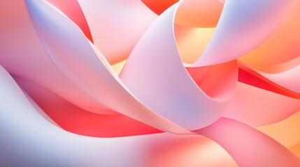 Poster - Flowing abstract colors of soft curves studio digital art modern design close-up aesthetic beauty