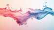 © Sirinya - Elegant liquid gradient form, blending pink and blue hues, suspended in a weightless abstract composition.