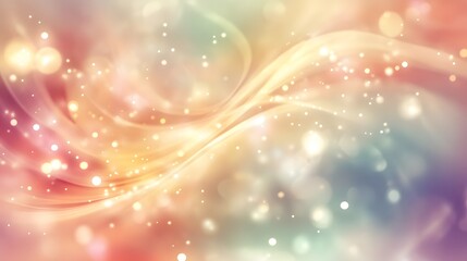Poster - Dynamic colorful abstract waves digital art visual design vibrant background aesthetic conceptual illumination