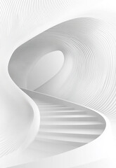 Poster - Minimalist modern art building space structure abstract 3d tunnel

