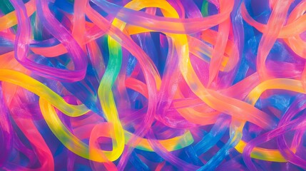 Poster - Vibrant abstract art creation digital space colorful patterns contemporary style artistic perspective expression of creativity