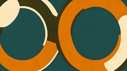 Poster - Abstract design elements digital art geometric shapes modern aesthetic flat view creative composition