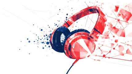 Poster - Dynamic music experience abstract art digital illustration creative environment artistic viewpoint