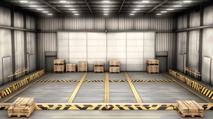 Poster - Warehouse operations overview efficient space management in industrial environments
