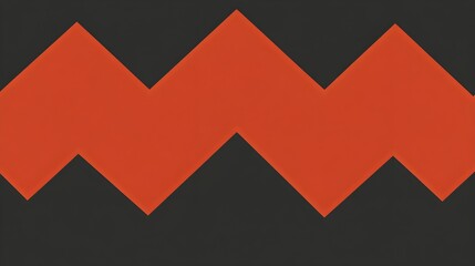 Poster - Dynamic zigzag pattern design abstract art graphic design digital environment creative perspective