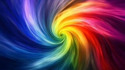 Poster - Dynamic color swirl abstract art digital creation vivid spectrum modern design artistic perspective visual concept