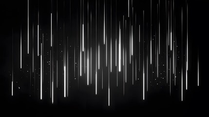 Poster - Light trails creating abstract patterns in dark space visual art digital environment high contrast viewpoint
