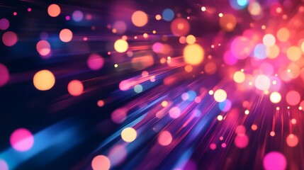 Poster - Vibrant light burst action abstract background digital art colorful atmosphere close-up view motion concept for seo impact