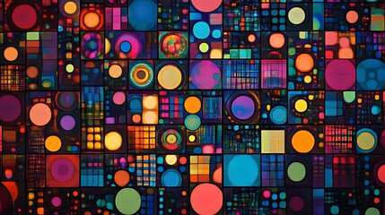 Poster - Vibrant abstract art creation digital space graphic design colorful environment aesthetic viewpoint modern concept
