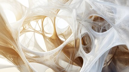 Poster - Abstract organic design digital art fluid structure modern environment close-up view aesthetic concept