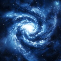 Poster - Exploring cosmic beauty a whirling galaxy image outer space digital art ethereal atmosphere aerial view universe concept