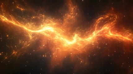 Poster - Cosmic explosion of light deep space abstract image celestial environment wide viewpoint universe concept