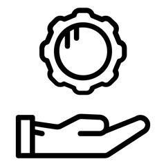 Leinwandbilder - setting icon
