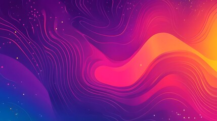 Poster - Vibrant abstract patterns digital art colorful background graphic design creative concept modern aesthetic