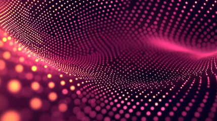 Poster - Dynamic digital waves abstract visualization graphic design vibrant colors close-up view data representation