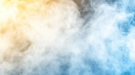 Poster - Mystical Mist Envelops the Landscape in a Harmonious Dance of Colors at Dawn