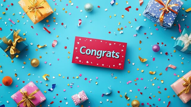 Congratulations as background image