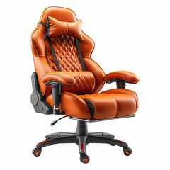 Modern gaming chair on transparent background