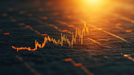 Aufkleber - Stock Market Growth Chart