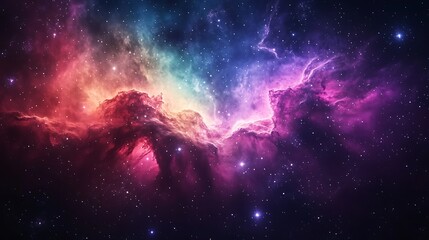 Wall Mural - the amazing colors of the galaxy background with stars