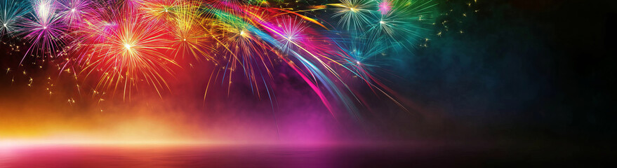 Poster -  festive atmosphere for New Year's celebrations or other special events background