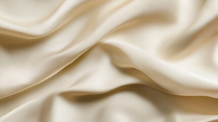 Poster - Abstract Draped Beige Fabric Texture White and tan background with a pattern of waves. The waves are very thin and the background is very light


