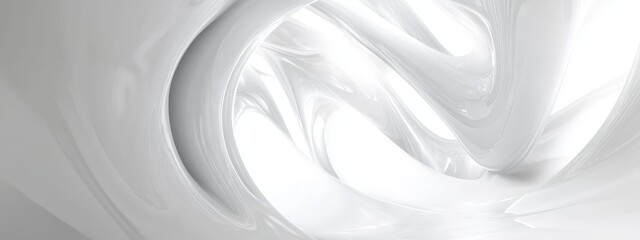 Aufkleber - Abstract white swirling vortex.