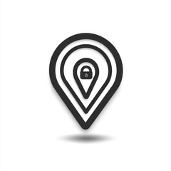 Poster - Secured Location Pinpoint Represents Secure Place