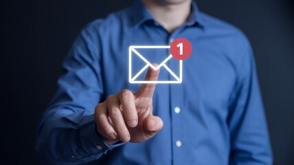 Poster - New Email Notification Interaction Concept: Digital Interface Design for Online Communication