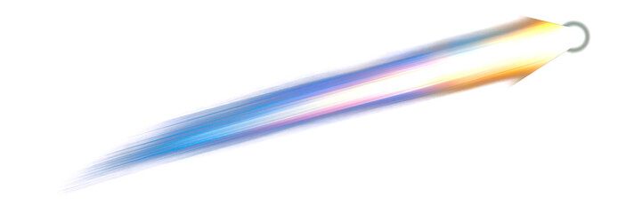 Wall Mural - png white light beam space comet illustration.