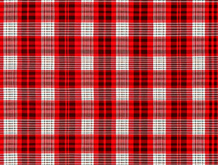 Poster - Seamless pattern. Cell merry christmas background red green white color fashion cloth cage. Abstract checkered backdrop. Captivating Red Plaid Pattern Images. top view of red checkerboard tablecloth.