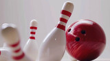 bowling ball and pins