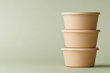 Wall Mural - Elegant Stackable Sustainable Food Containers