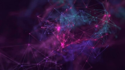 Wall Mural - colorful plexus pattern abstract background