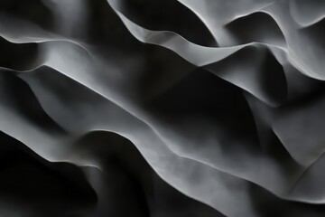 Poster - Shadow play creates soft textures with contrasting light and dark areas over organic forms in a minimalist composition