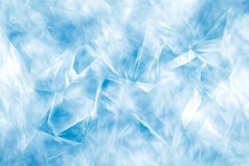 Poster - Frosty sheen of ice texture illuminated by soft light gives a serene, cool ambiance in a winter wonderland setting