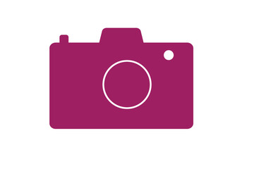 Wall Mural - Photography camera line art icon for apps and websites