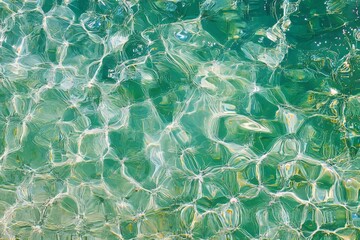 Aufkleber - Glossy clear water-like glass texture creates mesmerizing reflections under sunlight