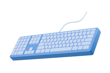 Fototapete - 3d Mechanical Keyboard icon. Computer device equipment concept. Keyboard mechanical gaming concept. Minimal Cartoon keyboard computer technology icon isolated on transparent background. 3d render.